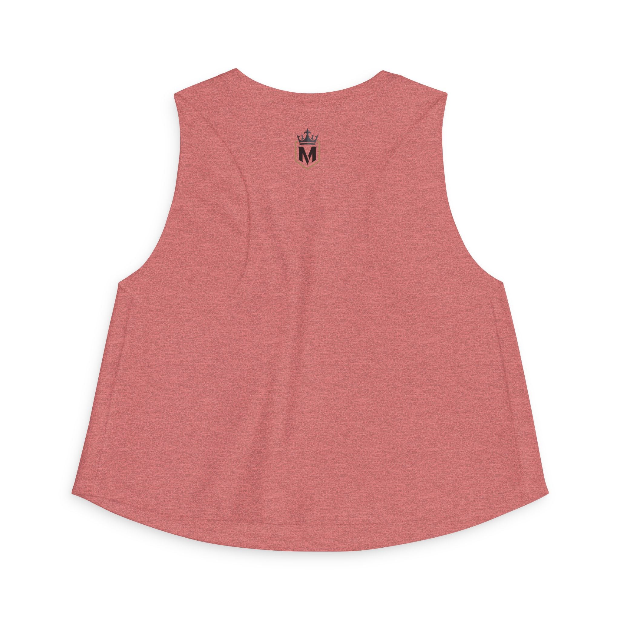 Women’s Crop Top — Minimal Crown Pocket Design (Monogram M)