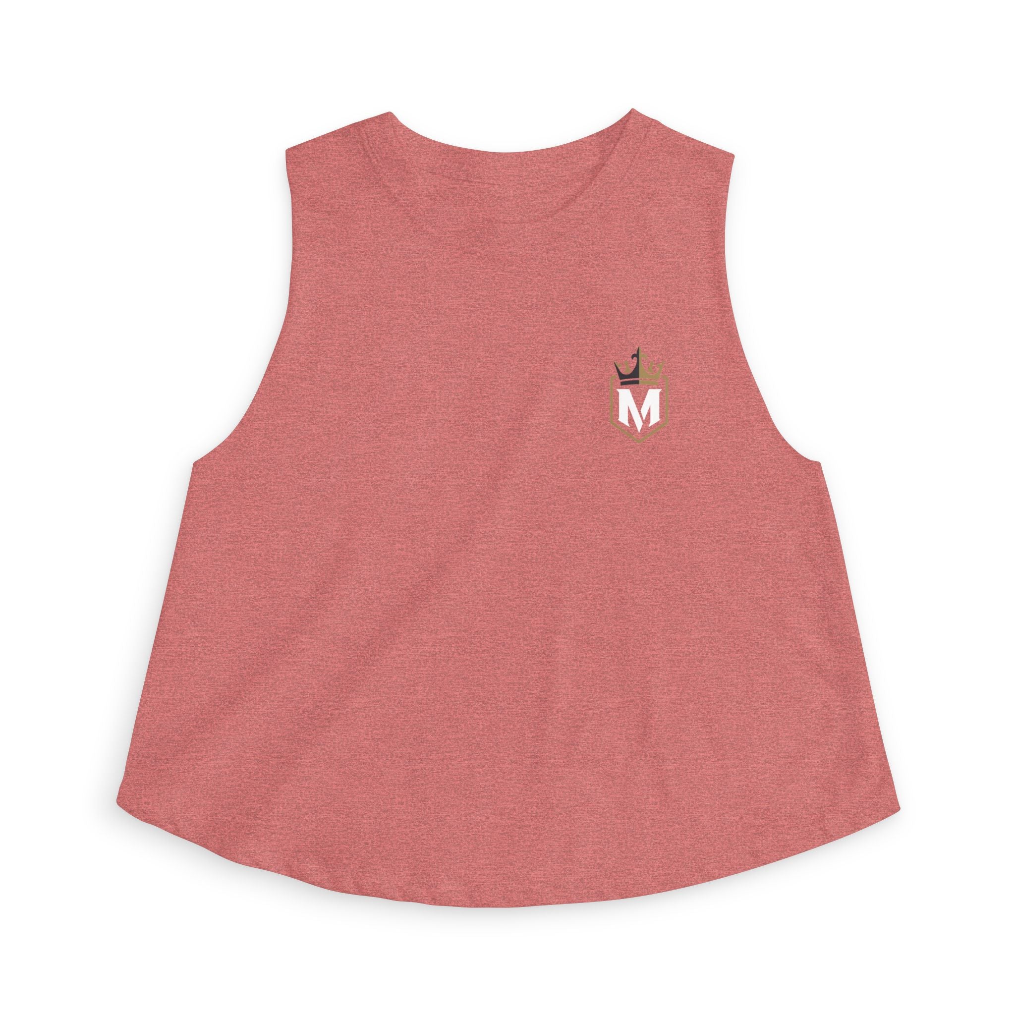 Women’s Crop Top — Minimal Crown Pocket Design (Monogram M)